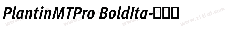 PlantinMTPro BoldIta字体转换 PlantinMTPro BoldIta字体转换